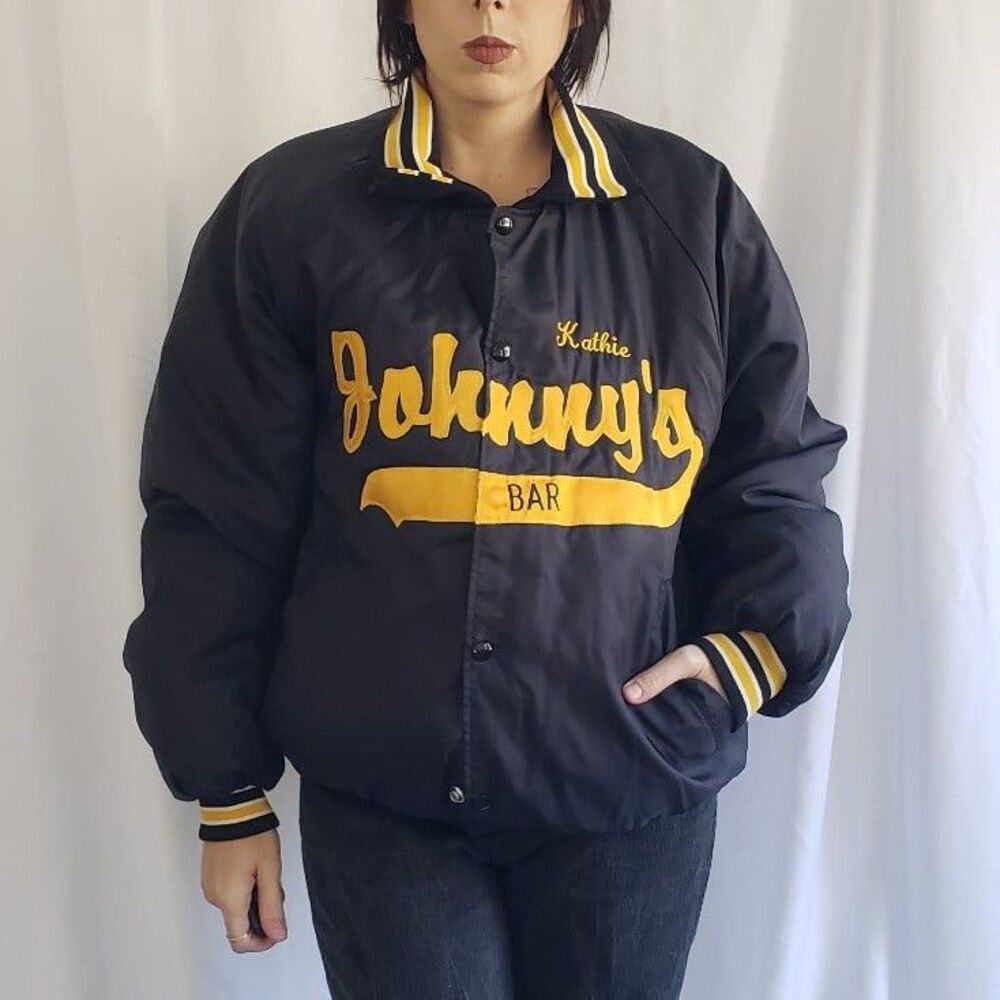 80s Wisconsin Bar Bomber Jacket